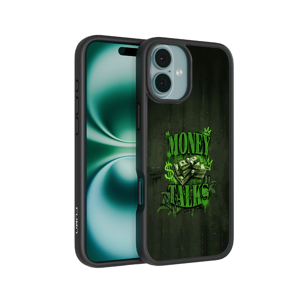 Money Talks 3D Skin with Shockguard Armour Magsafe Case for Apple iPhone 16 and 16 Plus