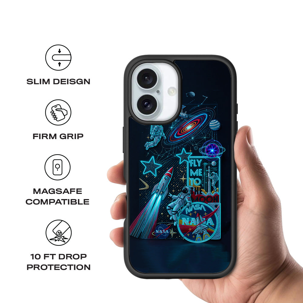 NASA Exploration 3D Skin with Shockguard Armour Magsafe Case for Apple iPhone 16