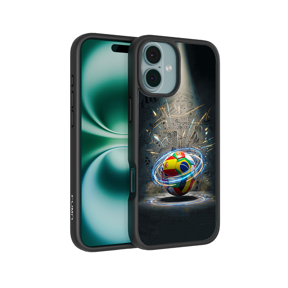 World Football Nations Sports 3D Skin with Shockguard Armour Magsafe Case for Apple iPhone 16 Plus