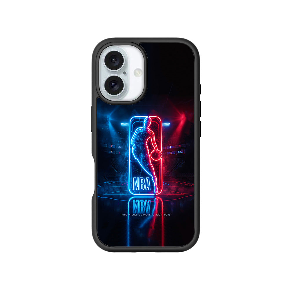 NBA Neon Arena Sports 3D Skin with Shockguard Armour Magsafe Case for Apple iPhone 16 Plus