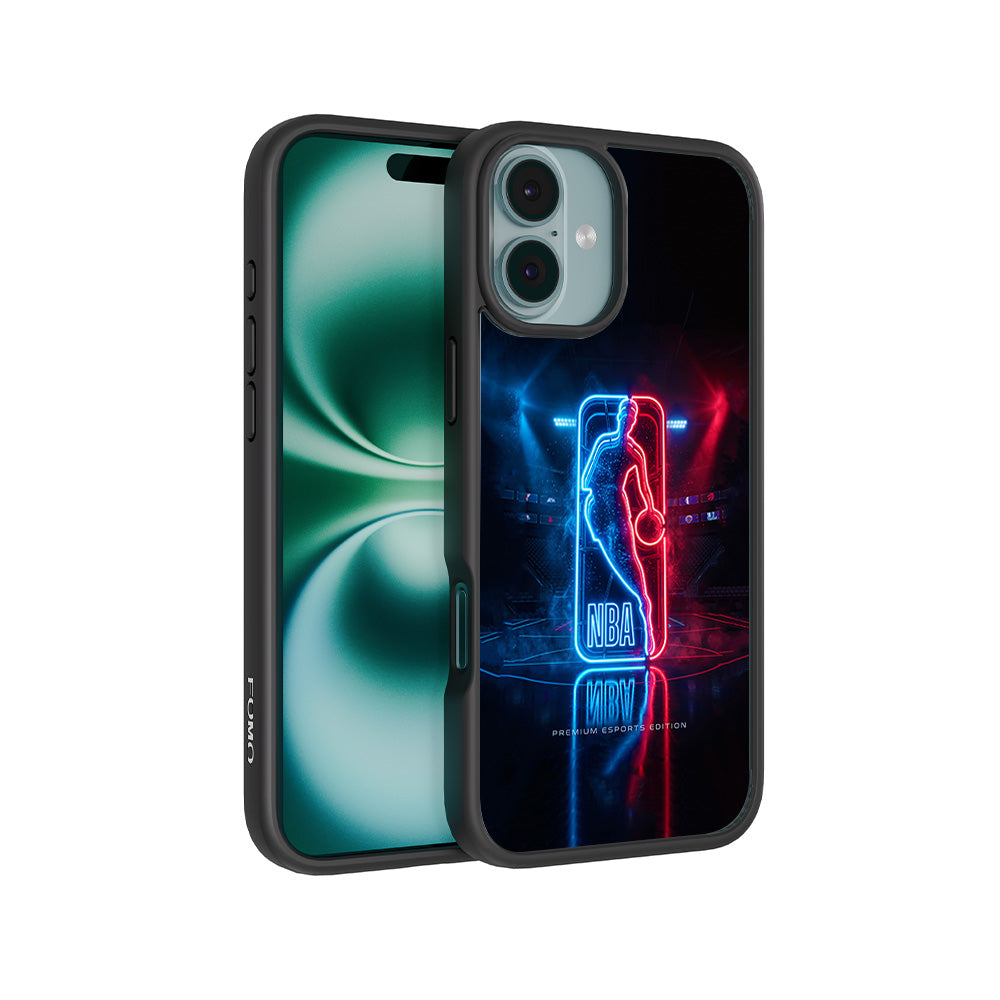NBA Neon Arena Sports 3D Skin with Shockguard Armour Magsafe Case for Apple iPhone 16 Plus