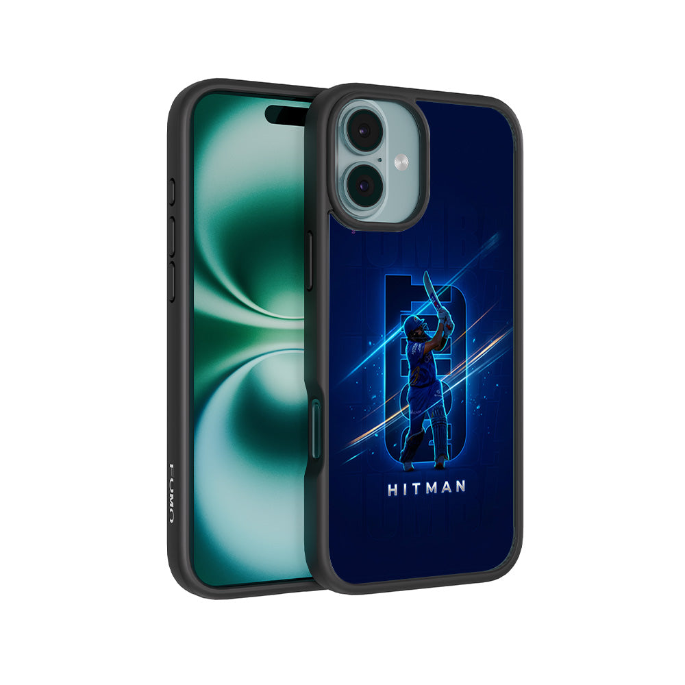 Rohit Sharma Hitman Cricket Sports 3D Skin with Shockguard Armour Magsafe Case for Apple iPhone 16 Plus