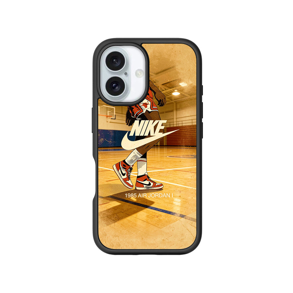 Air Jordan 1985 Vintage Sports 3D Skin with Shockguard Armour Magsafe Case for Apple iPhone 16 Plus