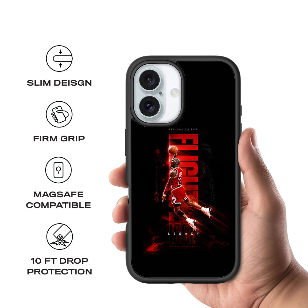 Jordan 23 Flight Sports 3D Skin with Shockguard Armour Magsafe Case for Apple iPhone 16