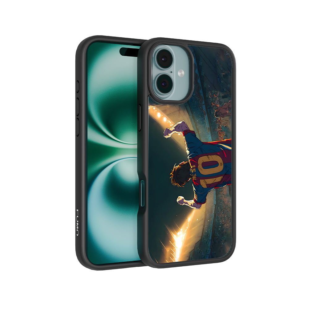 Rising Champion Messi 3D Skin with Shockguard Armour Magsafe Case for Apple iPhone 16