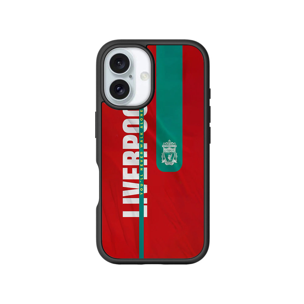 Liverpool You Will Never Walk Alone Sports 3D Skin with Shockguard Armour Magsafe Case for Apple iPhone 16