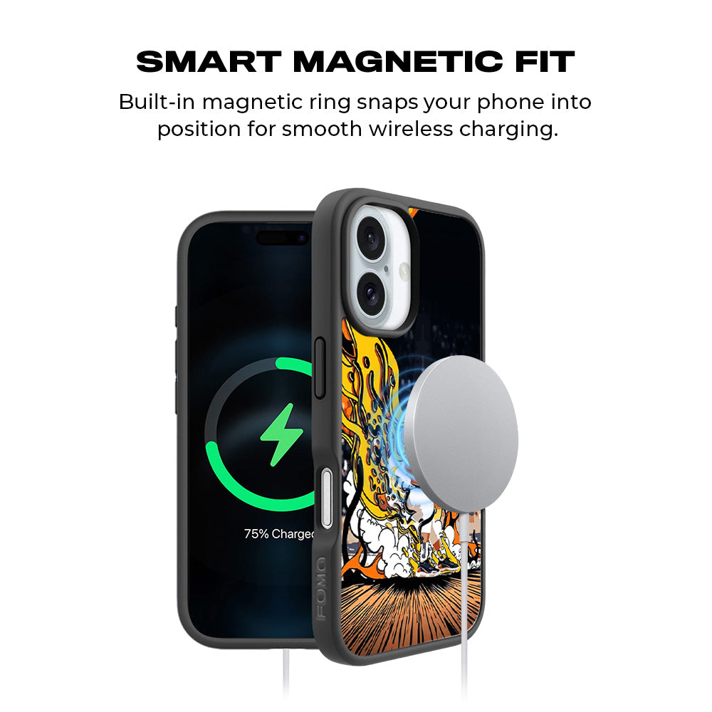 Crimson Victory Ronaldo 3D Skin with Shockguard Armour Magsafe Case for Apple iPhone 16 Plus
