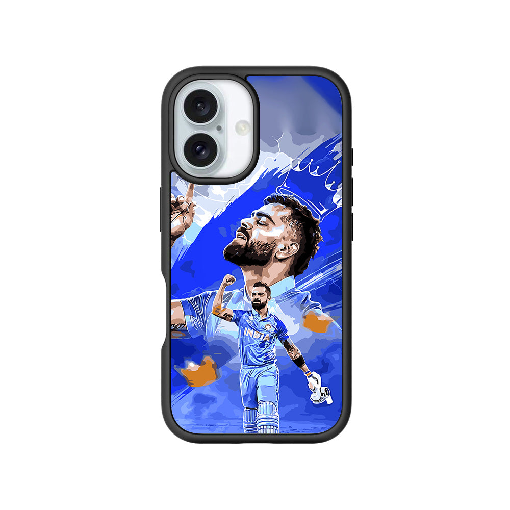 Virat Kohli Champion Sports 3D Skin with Shockguard Armour Magsafe Case for Apple iPhone 16