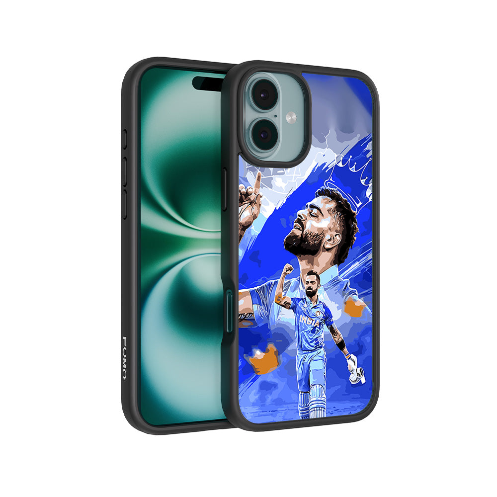 Virat Kohli Champion Sports 3D Skin with Shockguard Armour Magsafe Case for Apple iPhone 16