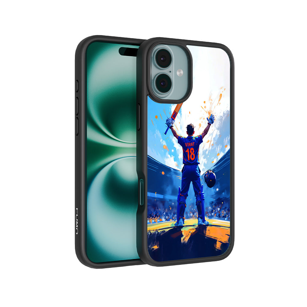King Virat Kohli Sports 3D Skin with Shockguard Armour Magsafe Case for Apple iPhone 16