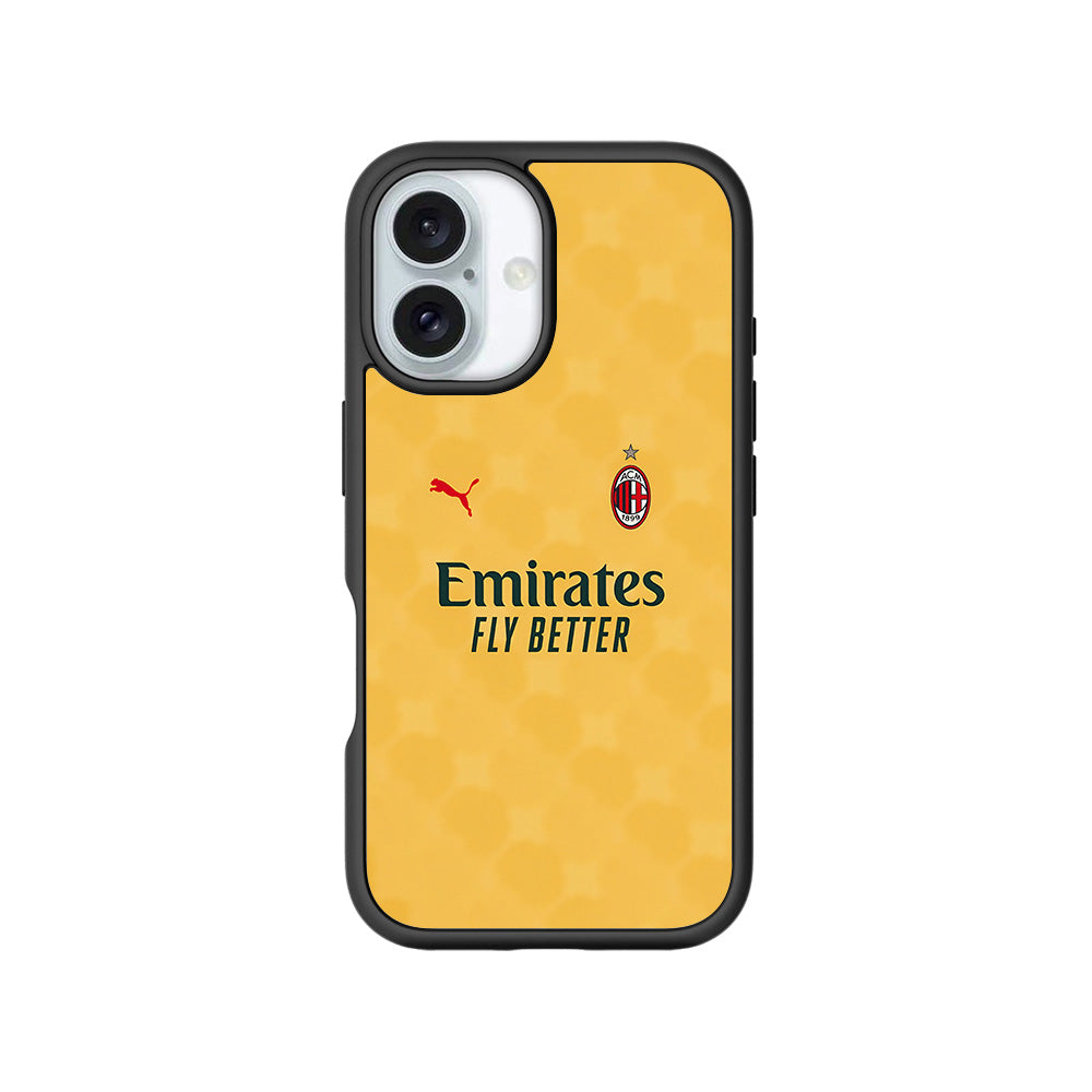Emirates Yellow 3D Skin with Shockguard Armour Magsafe Case for Apple iPhone 16 Plus