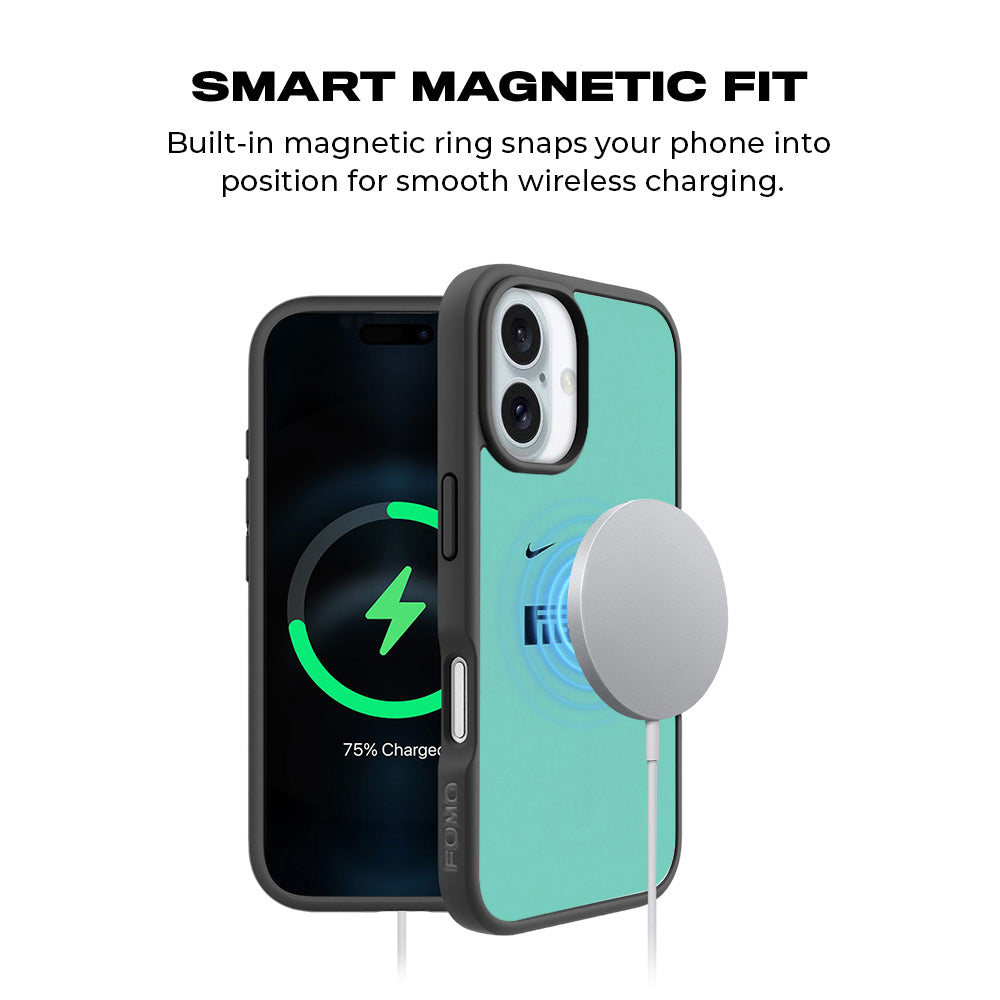 Pirelli Green 3D Skin with Shockguard Armour Magsafe Case for Apple iPhone 16