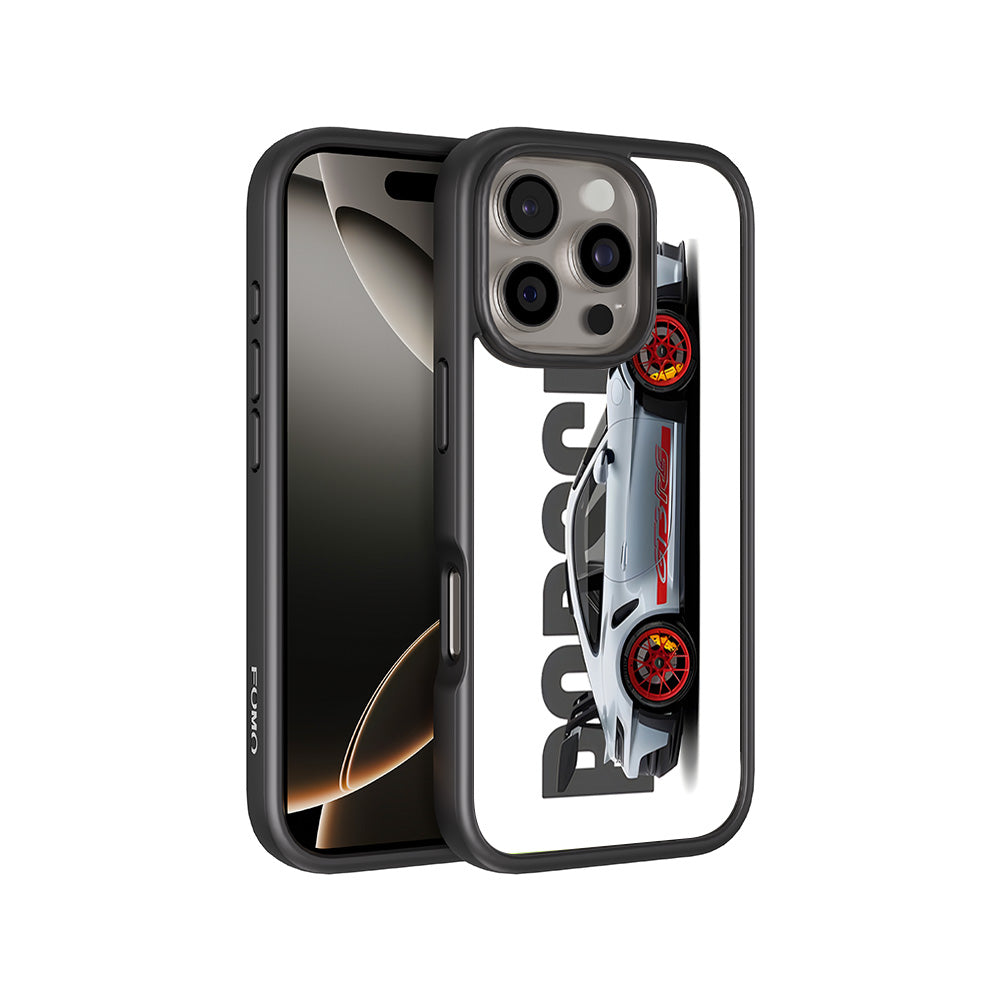 Porsche 911 GT3 3D Skin with Shockguard Armour Magsafe Case for Apple iPhone 16 Pro Max