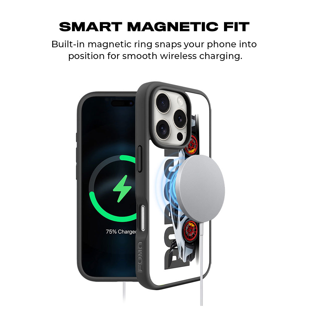 Porsche 911 GT3 3D Skin with Shockguard Armour Magsafe Case for Apple iPhone 16 Pro Max
