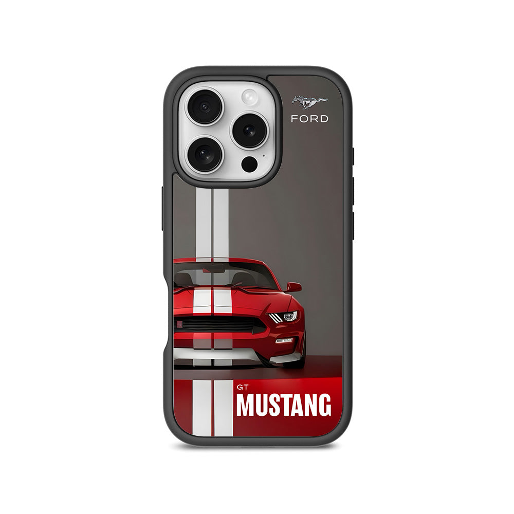 Ford GT Mustang 3D Skin with Shockguard Armour Magsafe Case for Apple iPhone 16 Pro Max