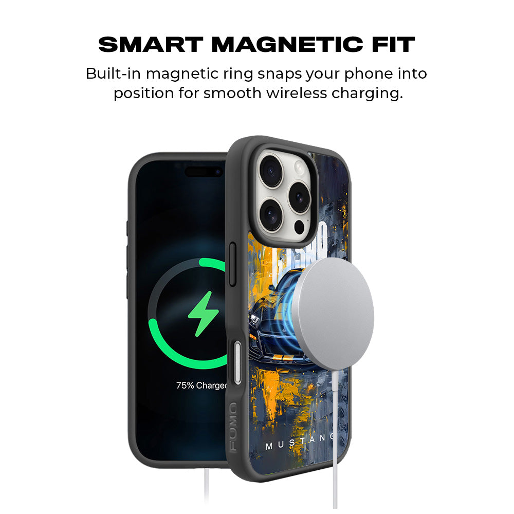 Ford Mustang GT500 3D Skin with Shockguard Armour Magsafe Case for Apple iPhone 16 Pro Max