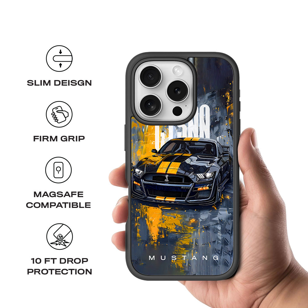 Ford Mustang GT500 3D Skin with Shockguard Armour Magsafe Case for Apple iPhone 16 Pro Max