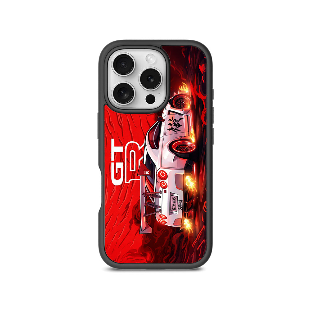 Nissan GTR Racing Edition 3D Skin with Shockguard Armour Magsafe Case for Apple iPhone 16 Pro Max