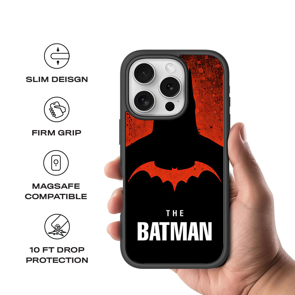 The Batman Comic 3D Skin with Shockguard Armour Magsafe Case for Apple iPhone 16 Pro
