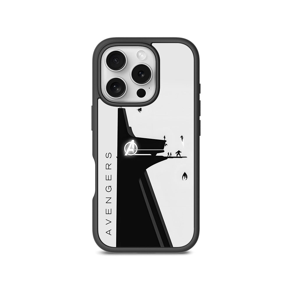Avengers In Action 3D Skin with Shockguard Armour Magsafe Case for Apple iPhone 16 Pro