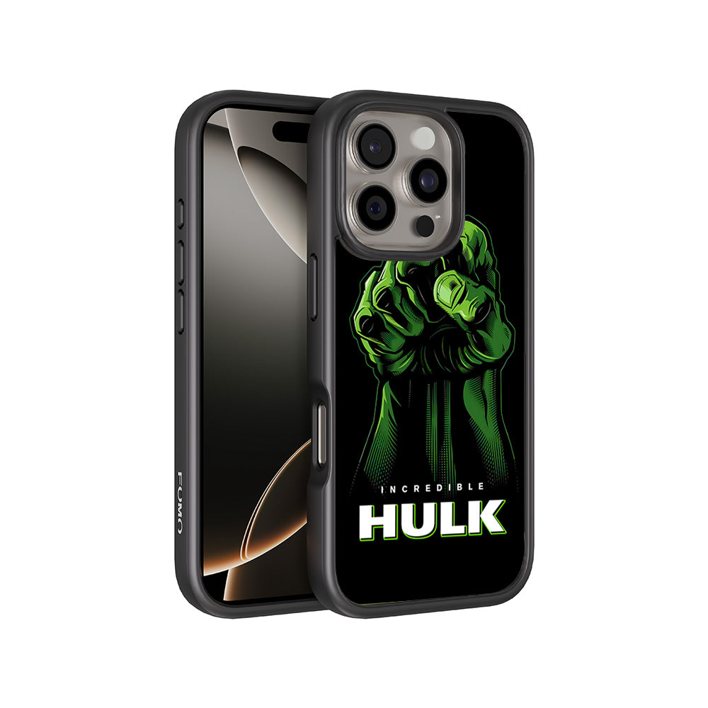 Incredible Hulk Fist Comic 3D Skin with Shockguard Armour Magsafe Case for Apple iPhone 16 Pro