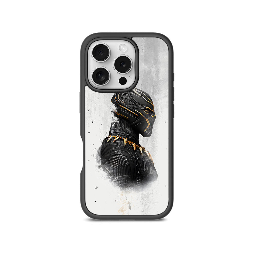 Wakanda Forever Black Panther Comic 3D Skin with Shockguard Armour Magsafe Case for Apple iPhone 16 Pro