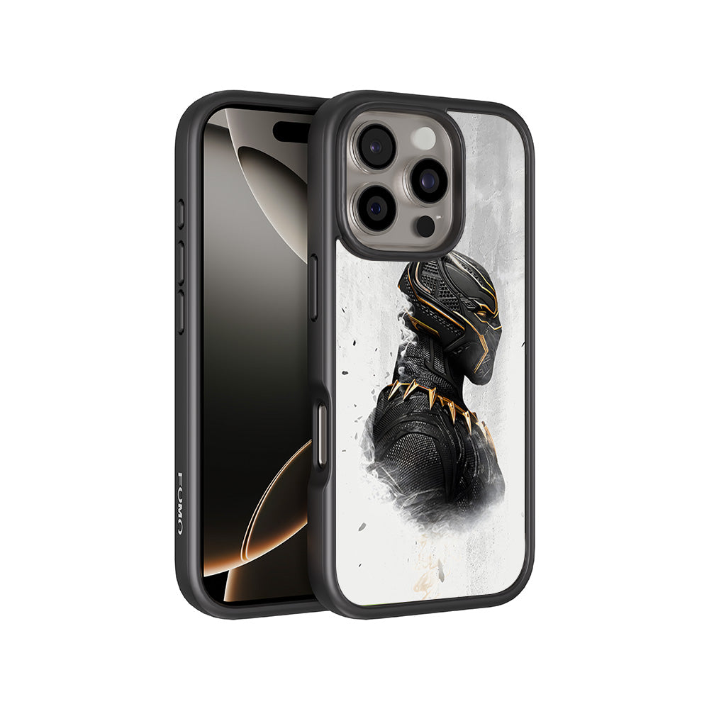 Wakanda Forever Black Panther Comic 3D Skin with Shockguard Armour Magsafe Case for Apple iPhone 16 Pro