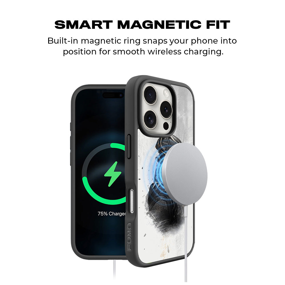 Wakanda Forever Black Panther Comic 3D Skin with Shockguard Armour Magsafe Case for Apple iPhone 16 Pro