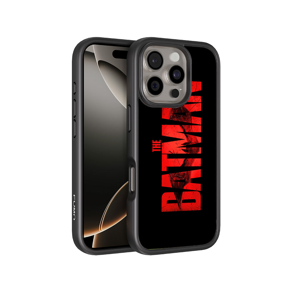 The Batman in Bold Red 3D Skin with Shockguard Armour Magsafe Case for Apple iPhone 16 Pro Max