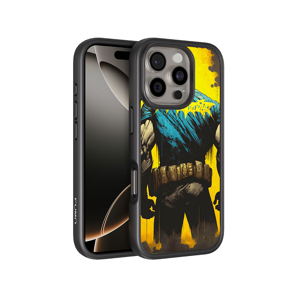 Batman Painted in Shadows Comics 3D Skin with Shockguard Armour Magsafe Case for Apple iPhone 16 Pro Max