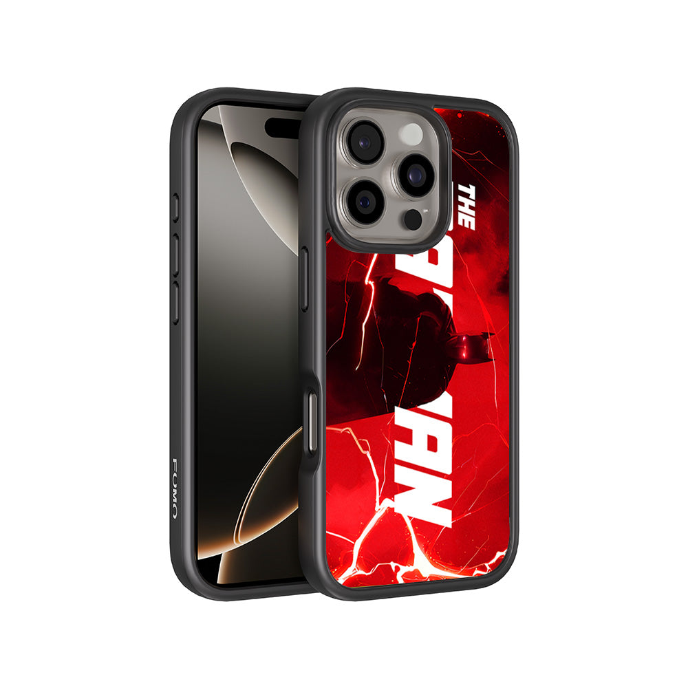 Red Rage Batman Comics 3D Skin with Shockguard Armour Magsafe Case for Apple iPhone 16 Pro