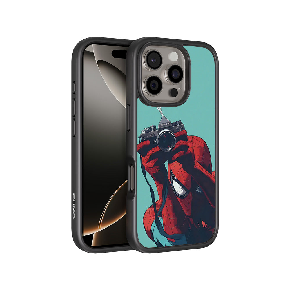 Spider-Man: Picture Perfect Shot 3D Skin with Shockguard Armour Magsafe Case for Apple iPhone 16 Pro Max