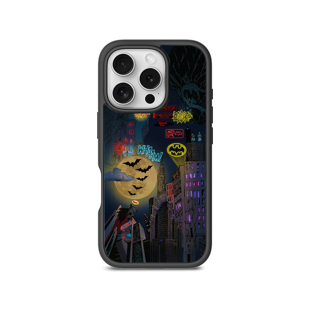 Batman City of Shadows 3D Skin with Shockguard Armour Magsafe Case for Apple iPhone 16 Pro