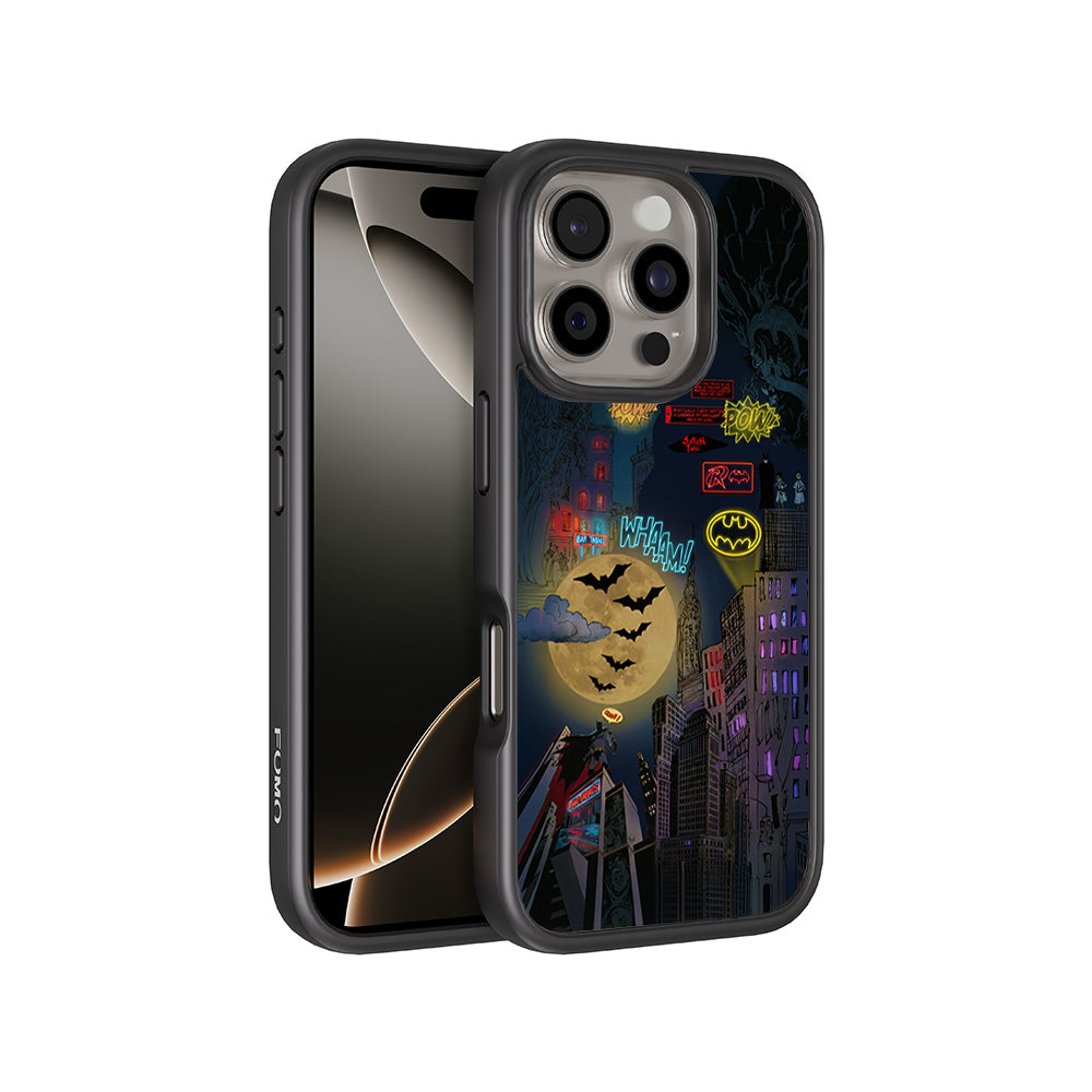 Batman City of Shadows 3D Skin with Shockguard Armour Magsafe Case for Apple iPhone 16 Pro