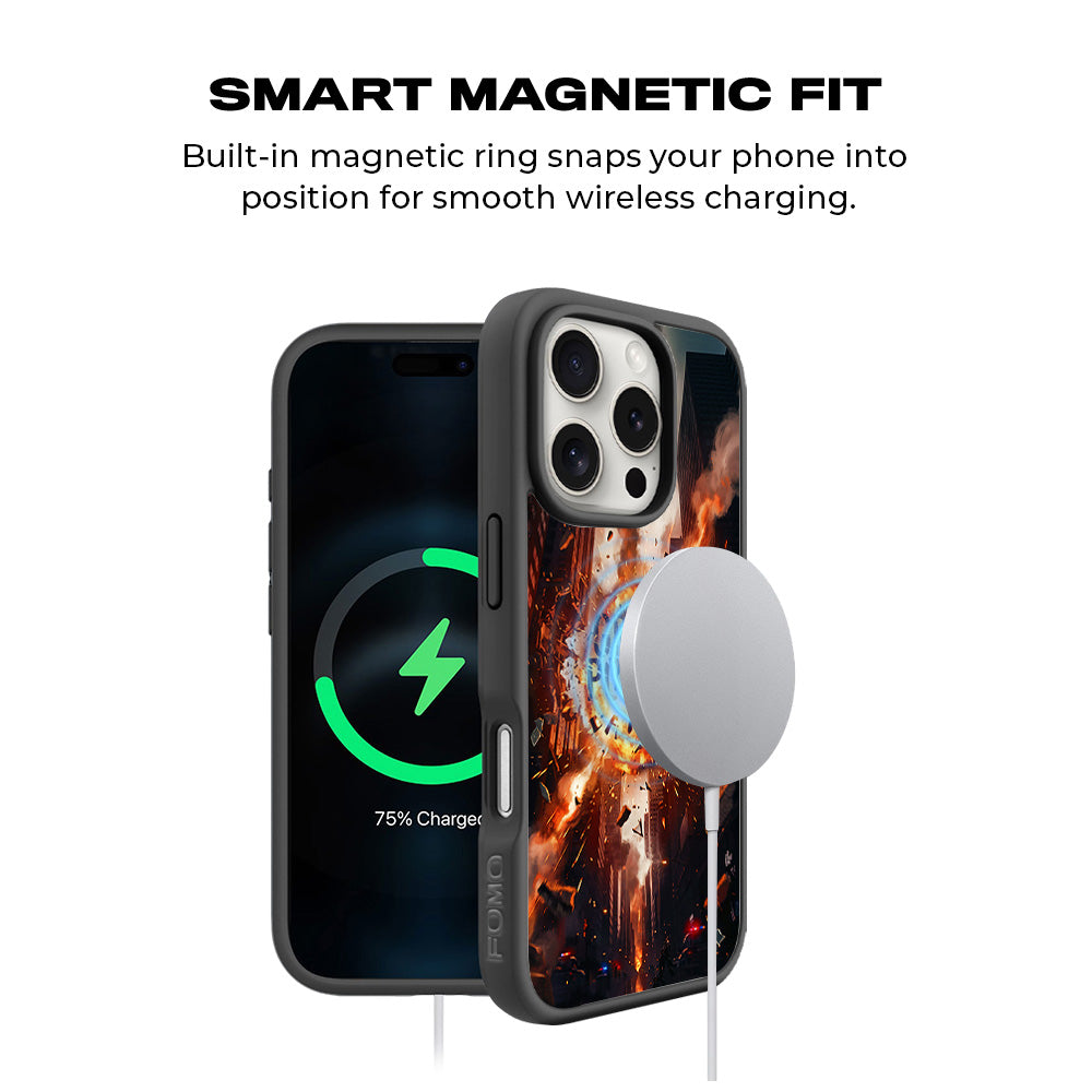 Spider-Man With Great Power 3D Skin with Shockguard Armour Magsafe Case for Apple iPhone 16 Pro