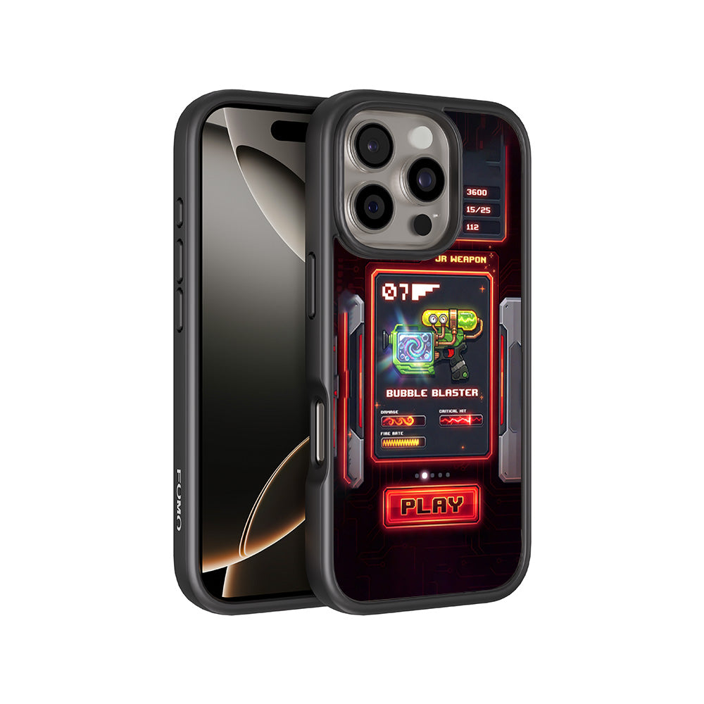 Bubble Blaster 3D Skin with Shockguard Armour Magsafe Case for Apple iPhone 16 Pro