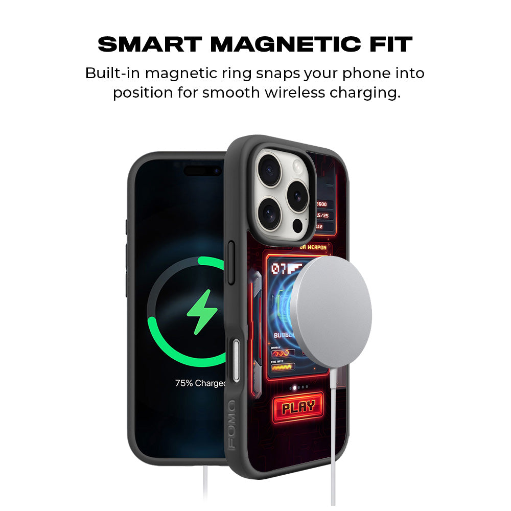 Bubble Blaster 3D Skin with Shockguard Armour Magsafe Case for Apple iPhone 16 Pro
