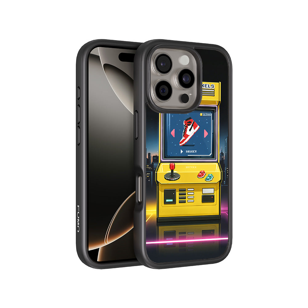 Pixel Sneaker Arcade 3D Skin with Shockguard Armour Magsafe Case for Apple iPhone 16 Pro