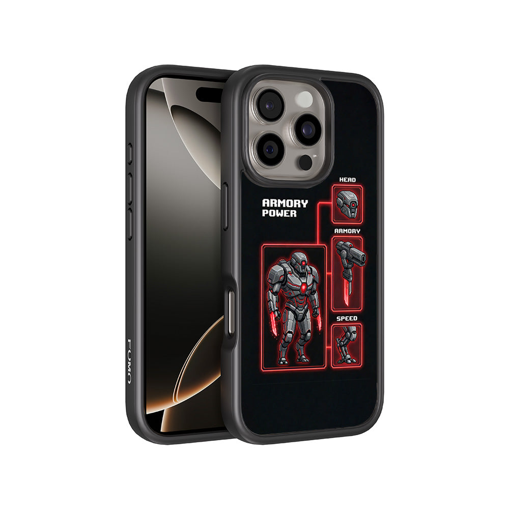 Armory Power 3D Skin with Shockguard Armour Magsafe Case for Apple iPhone 16 Pro