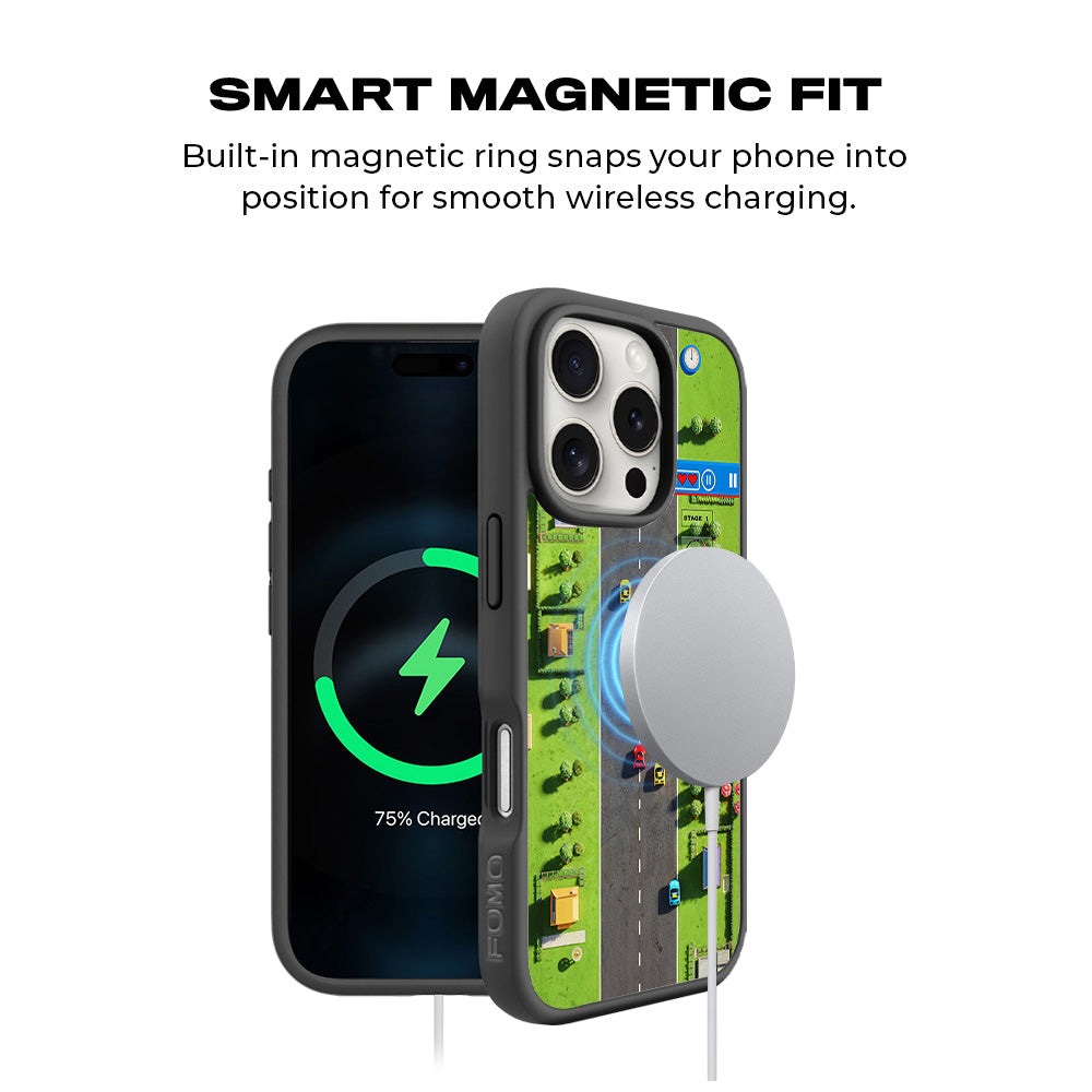Race to Victory 3D Skin with Shockguard Armour Magsafe Case for Apple iPhone 16 Pro Max