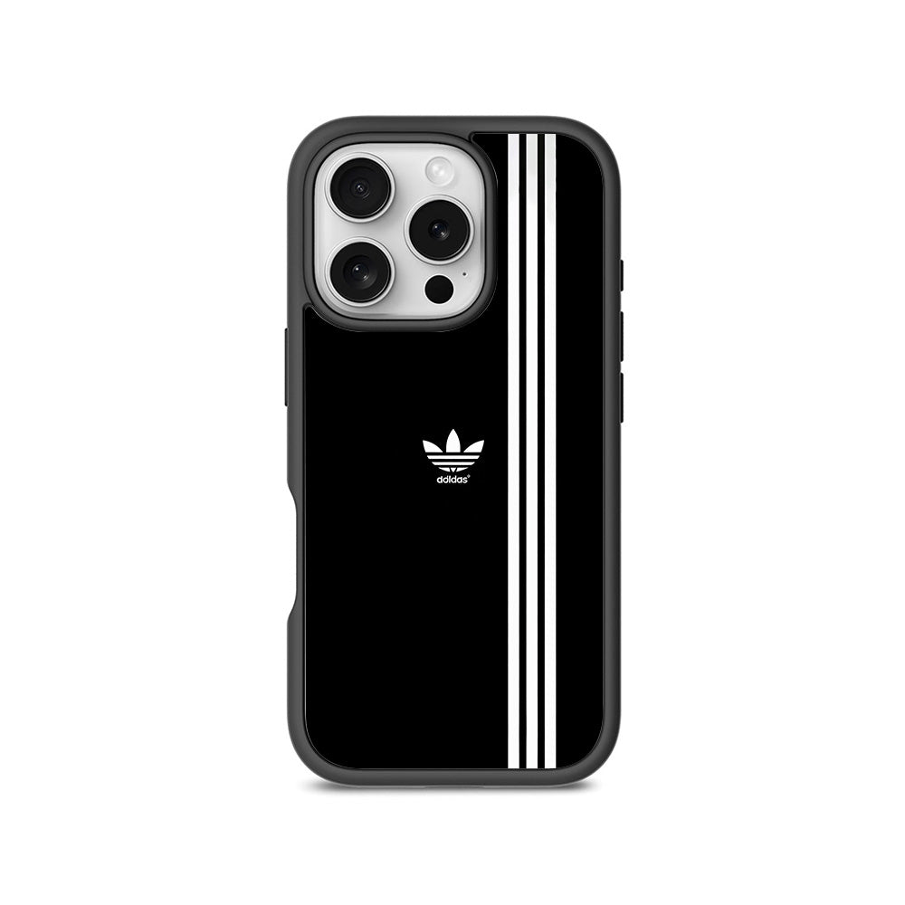 Adidas Logo 3D Skin with Shockguard Armour Magsafe Case for Apple iPhone 16 Pro Max