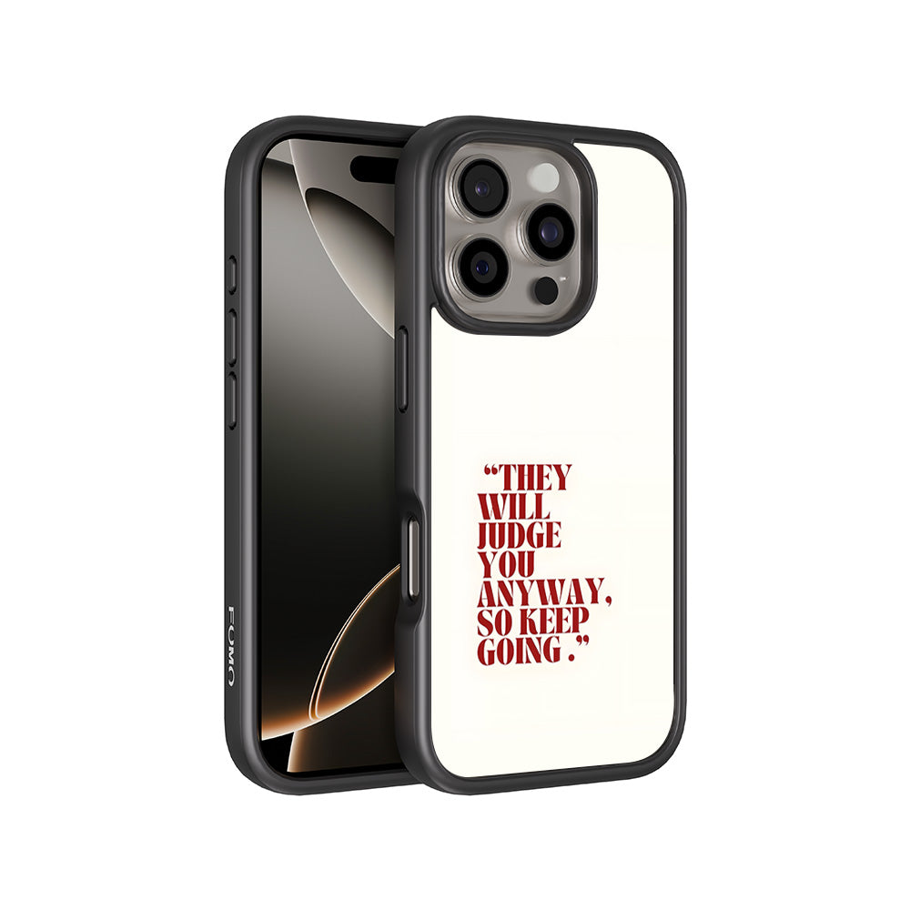 They Will Judge You 3D Skin with Shockguard Armour Magsafe Case for Apple iPhone 16 Pro Max