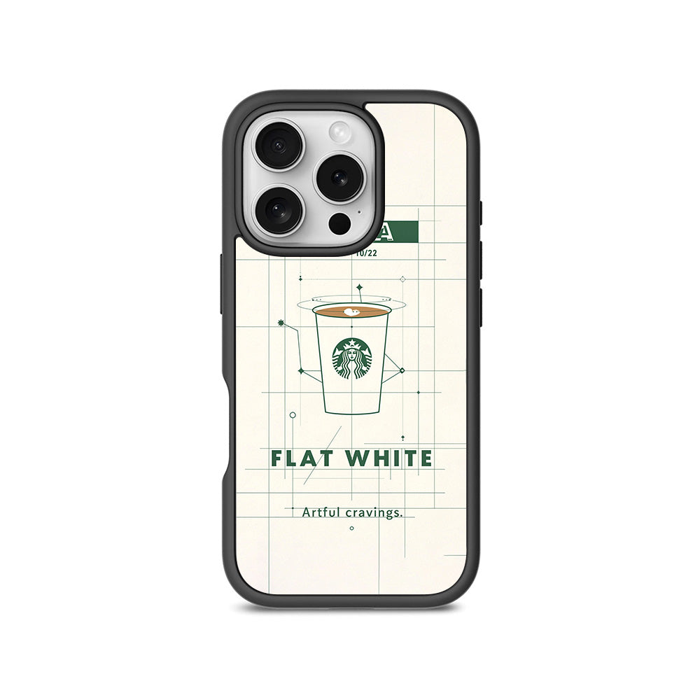 Libra Flat White 3D Skin with Shockguard Armour Magsafe Case for Apple iPhone 16 Pro Max
