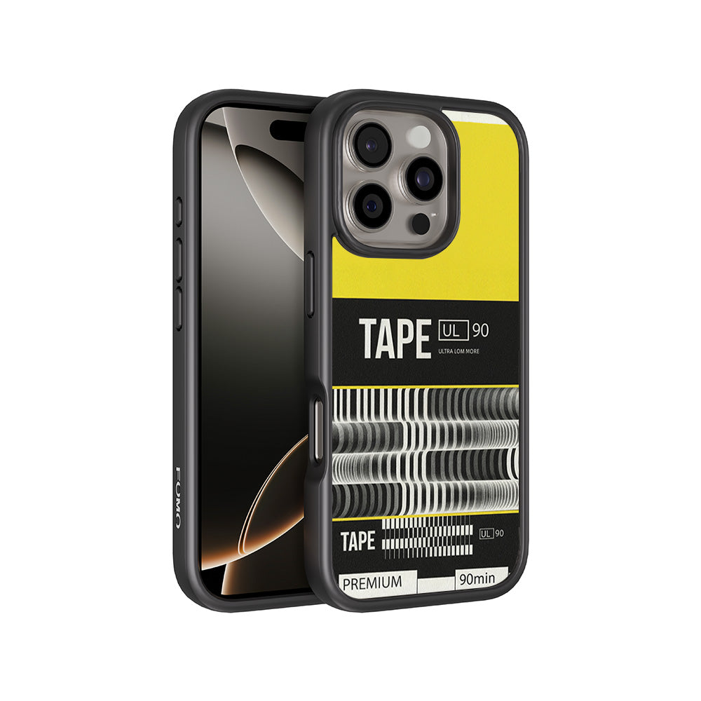 Vintage Tape Ultra 3D Skin with Shockguard Armour Magsafe Case for Apple iPhone 16 Pro