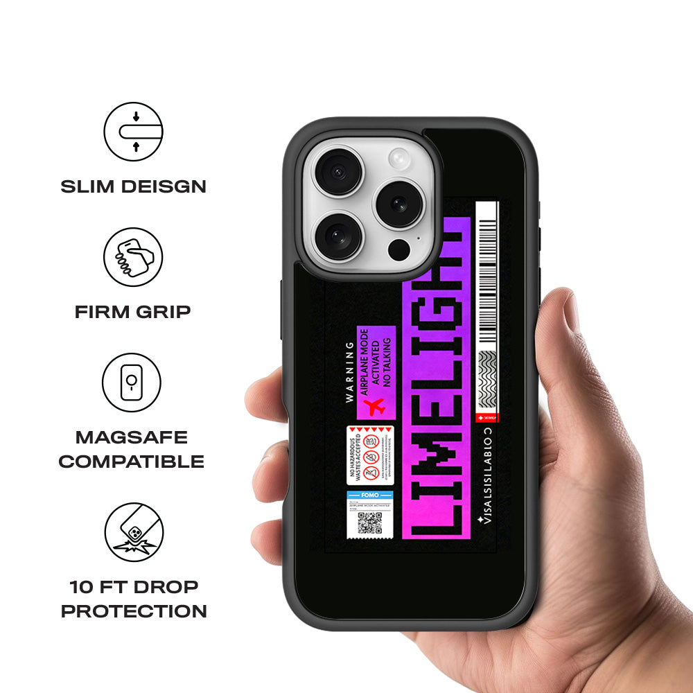 Limelight Mode 3D Skin with Shockguard Armour Magsafe Case for Apple iPhone 16 Pro