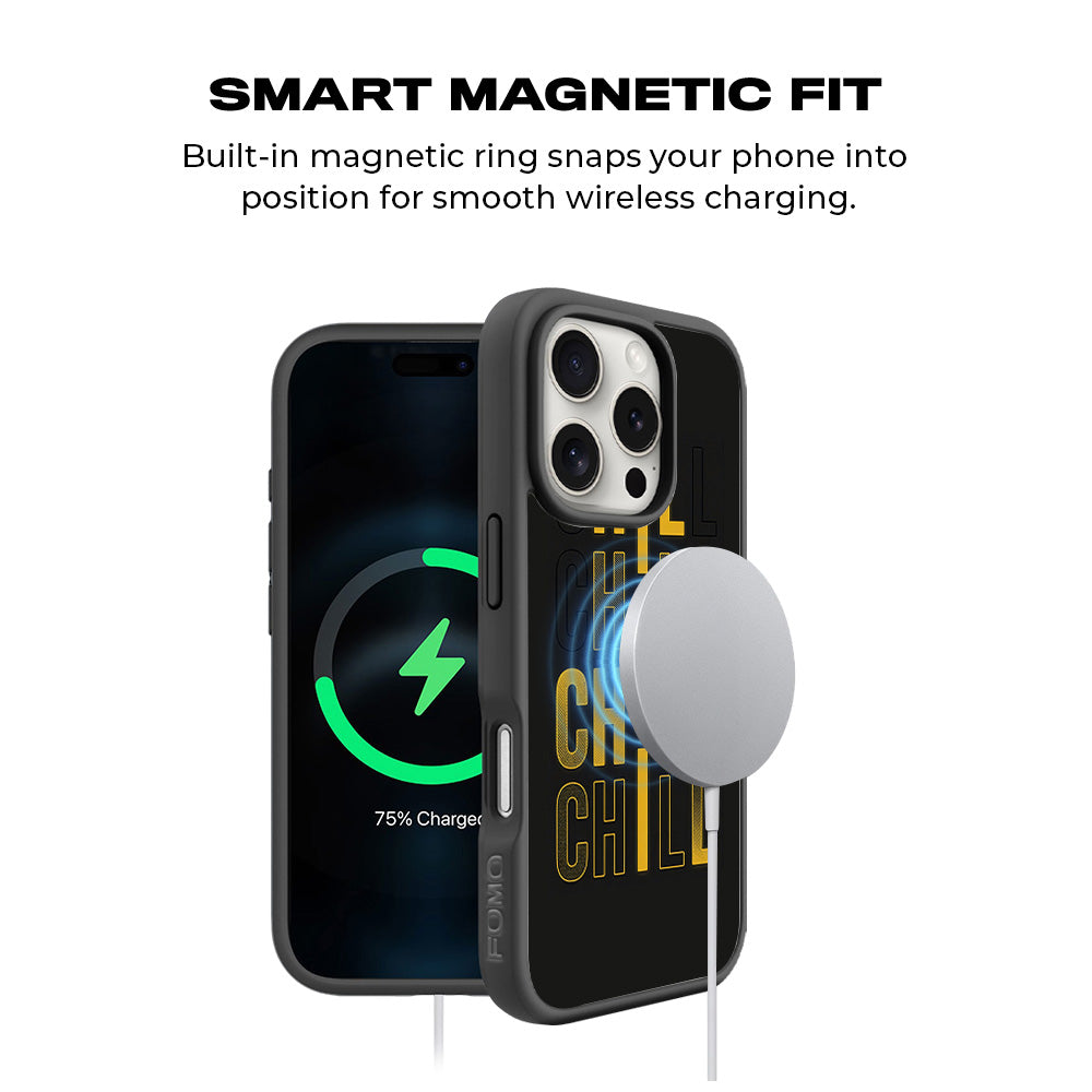 Chill Mode On 3D Skin with Shockguard Armour Magsafe Case for Apple iPhone 16 Pro