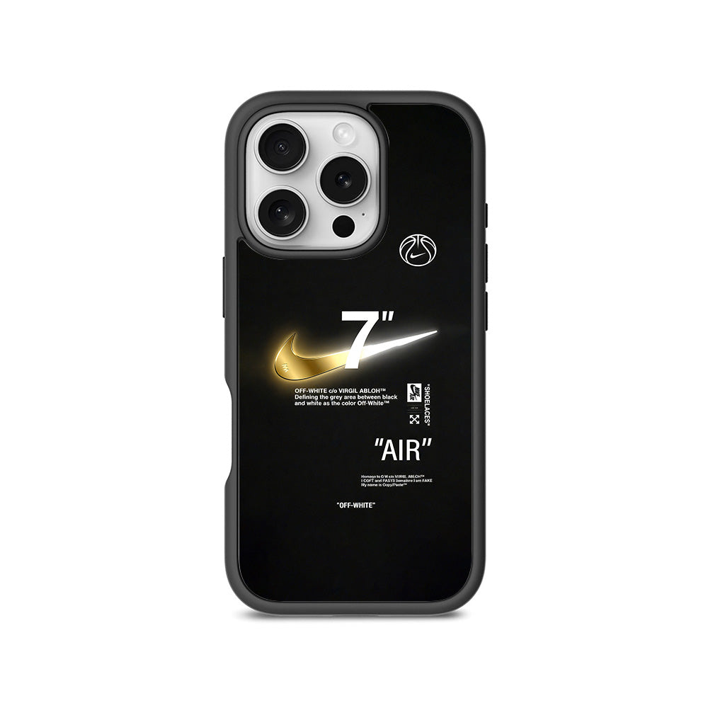 Off-White Sneakerhead 3D Skin with Shockguard Armour Magsafe Case for Apple iPhone 16 Pro Max