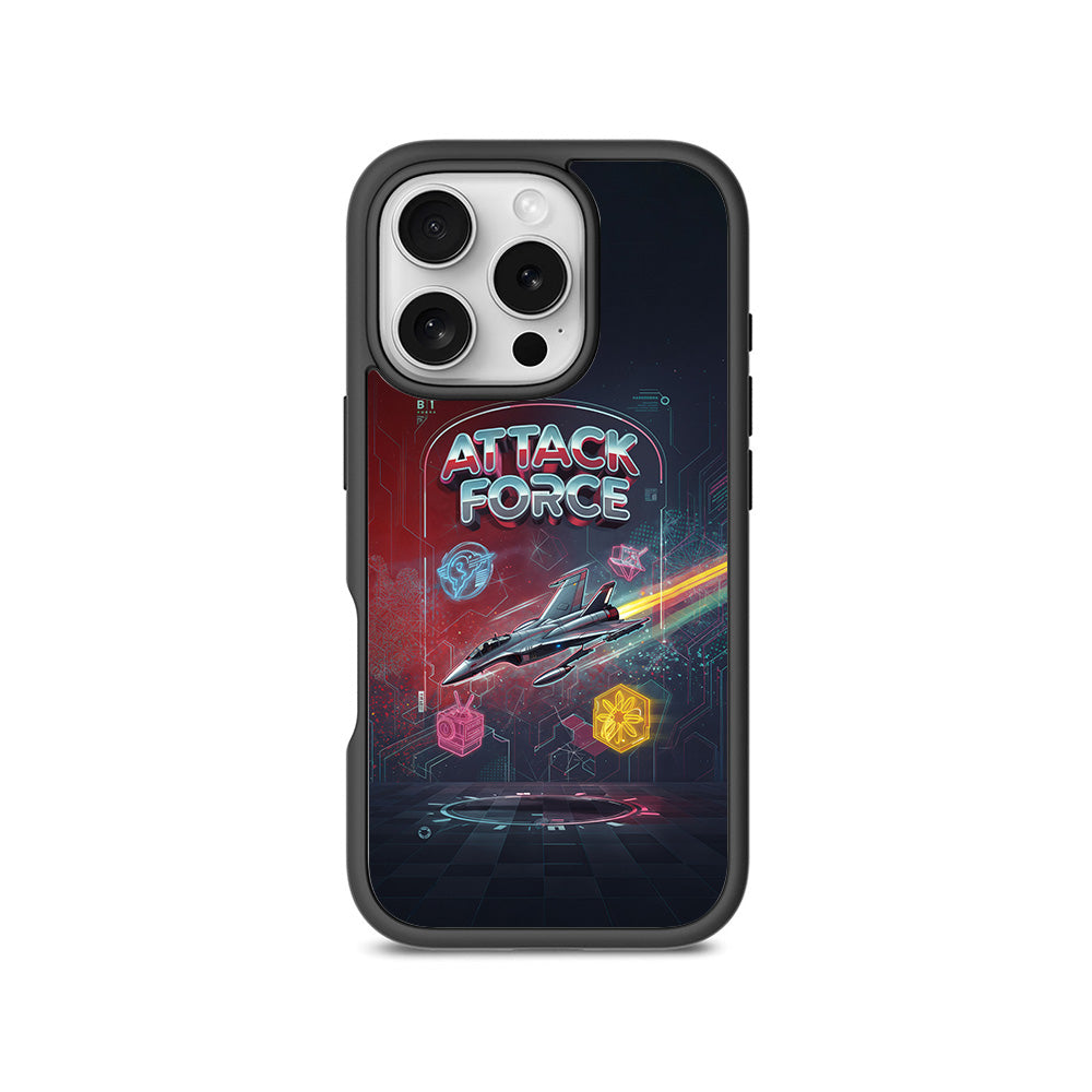 Attack Force 3D Skin with Shockguard Armour Magsafe Case for Apple iPhone 16 Pro
