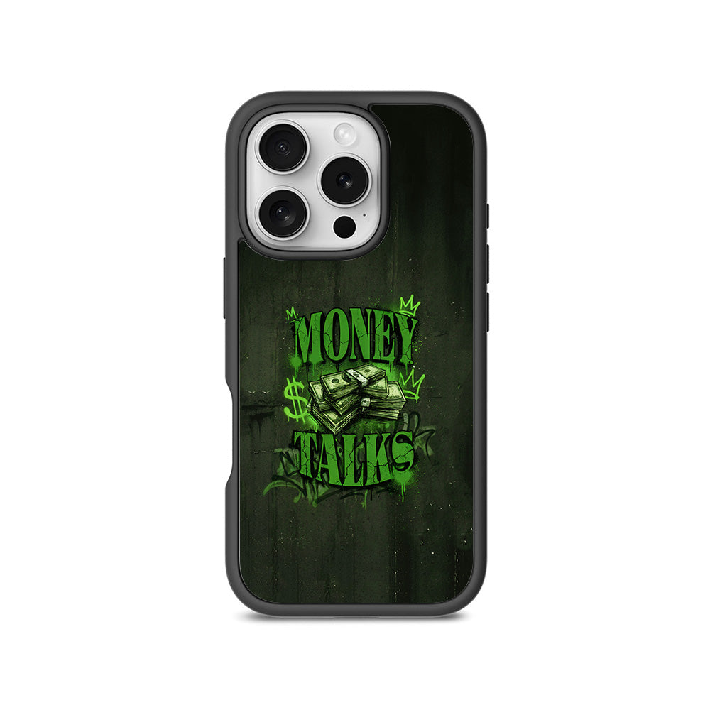 Money Talks 3D Skin with Shockguard Armour Magsafe Case for Apple iPhone 16 Pro