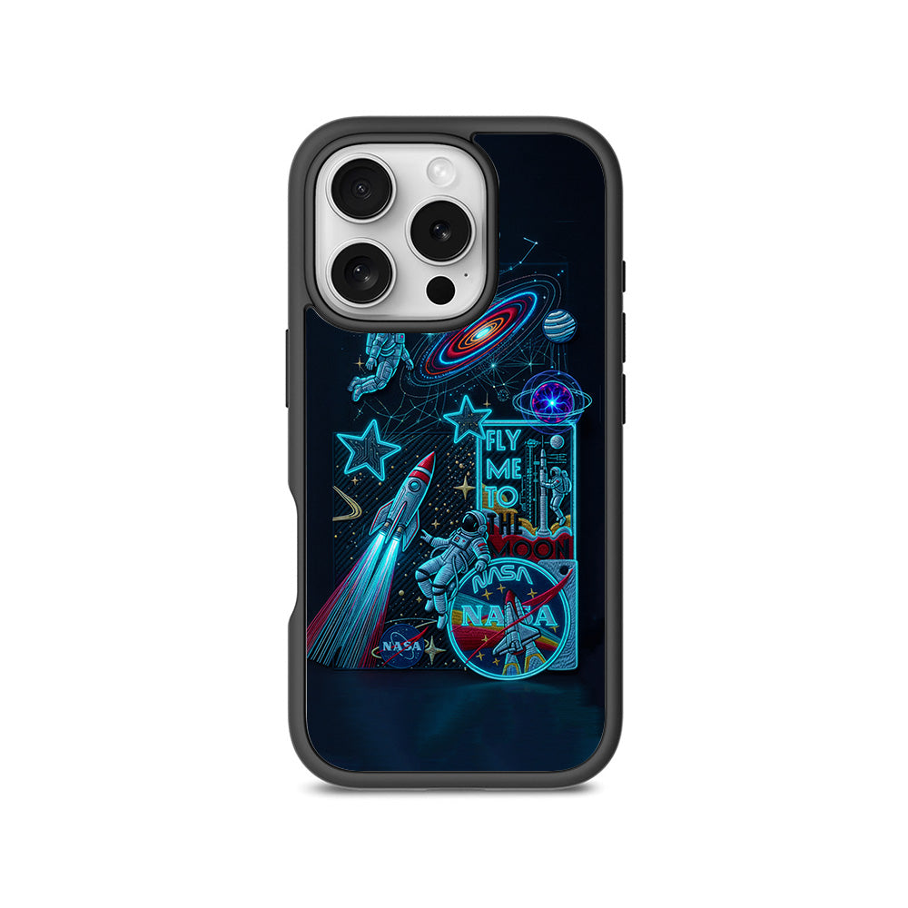 NASA Exploration 3D Skin with Shockguard Armour Magsafe Case for Apple iPhone 16 Pro and 16 Pro Max
